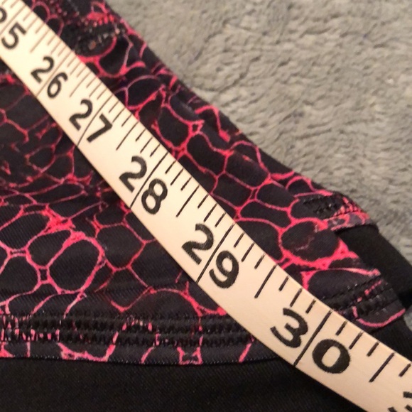 Exercise pants pink and black print, never worn like new - Picture 6 of 7